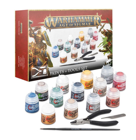 Warhammer Age of Sigmar: Paint + Tools Set