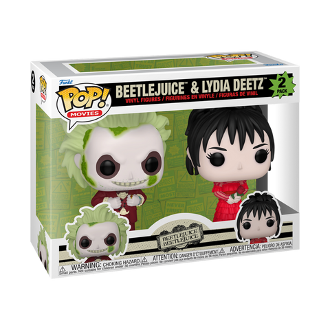 POP Movies: Beetlejuice 2 2pack- Beetlejuice & Lydia Deetz