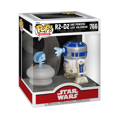 R2-D2 AND PRINCES LEIA HOLOGRAM - STAR WARS