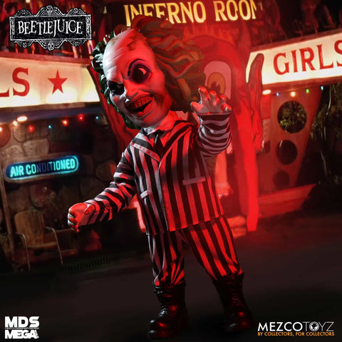 MEZCO  15" Megascale Designer Series Talking Beetlejuice