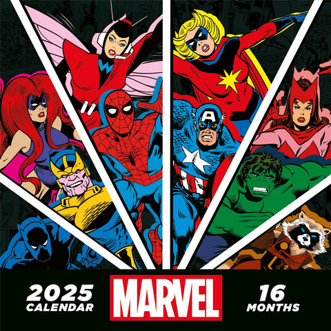 MARVEL 2025 30X30 SQUARE CALENDAR