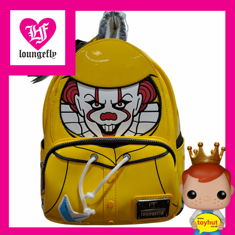 LOUNGEFLY WARNER BROTHERS IT RAINCOAT COSPLAY MINI BACKPACK