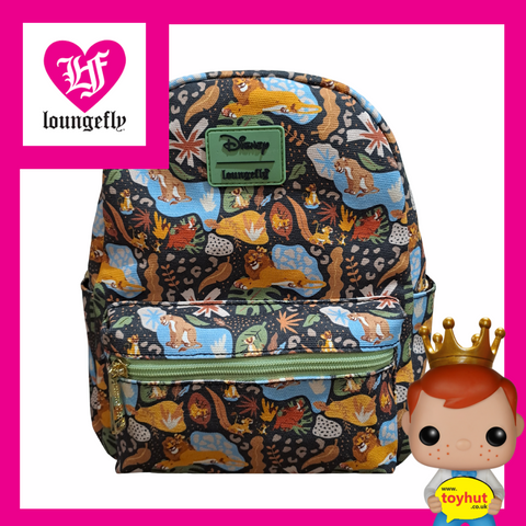 LOUNGEFLY DISNEY LION KING NYLON MINI BACKPACK