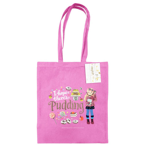 HARRY POTTER (I HOPE THERE'S PUDDING) CLASSIC PINK TOTE BAG