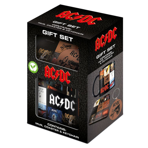 AC/DC (CLASSIC ALBUMS) GIFT SET (MUG, COASTER & KEYCHAIN)