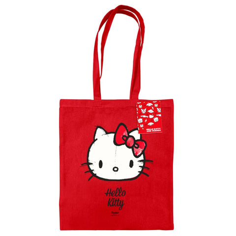 HELLO KITTY (DRAWN) RED TOTE BAG