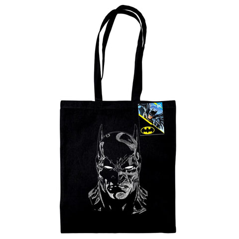 BATMAN (FACE) BLACK TOTE BAG