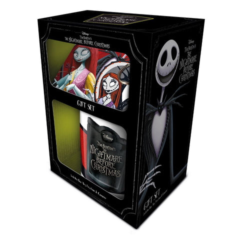 NIGHTMARE BEFORE CHRISTMAS (JACK&SALLY) MUG COASTER KEYCHAIN GIFT SET