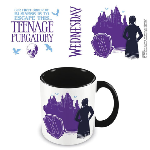 WEDNESDAY (TEENAGE PURGATORY) BLACK COLOURED INNER MUG