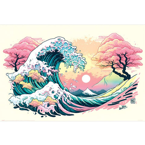 WAVE COLLECTION (PASTEL WAVE) MAXI POSTER