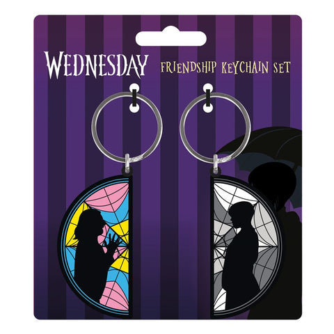 WEDNESDAY (WEDNESDAY ENID WINDOW) PVC KEYCHAIN 2PK