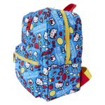 HELLO KITTY 50TH ANNIVERSARY CLASSIC ALL OVER PRINT NYLON SQUARE MINI BACKPACK