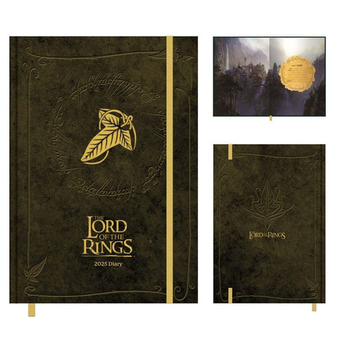 LORD OF THE RINGS (LEAVES OF LORIEN) 2025 A5 DIARY