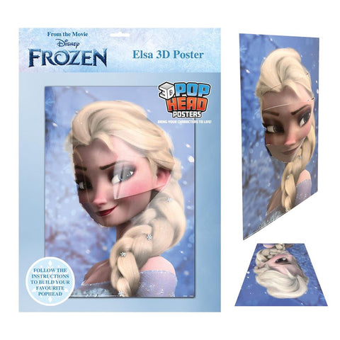 DISNEY PRINCESS (ELSA) 3D POSTER (POPHEADS)