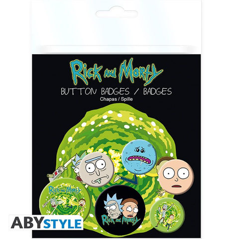 RICK AND MORTY - Badge Pack - Characters